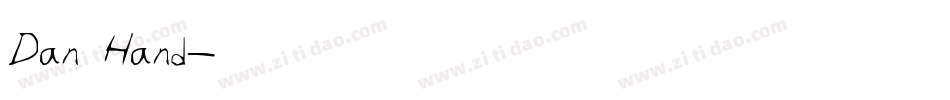 Dan Hand字体转换